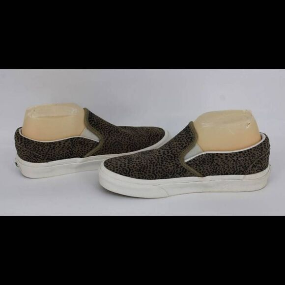 Vans Off The Wall M6 W7. 5 Animal Print Cheetah Slip On Sneaker. - Picture 9 of 12